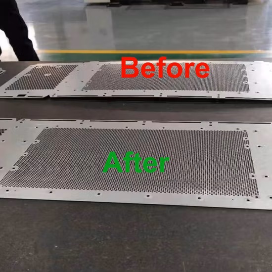 Après le traitement, machine de nivellement de plaques métalliques presque exempte de contraintes internes